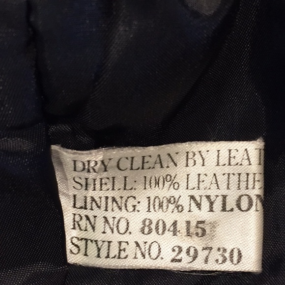 Laura Winston Black Leather Jacket Paisley Embossed Trim Medium - Picture 7 of 7